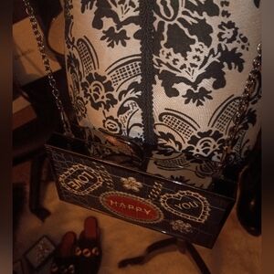 Chic Black and Silver Crossbody Bag